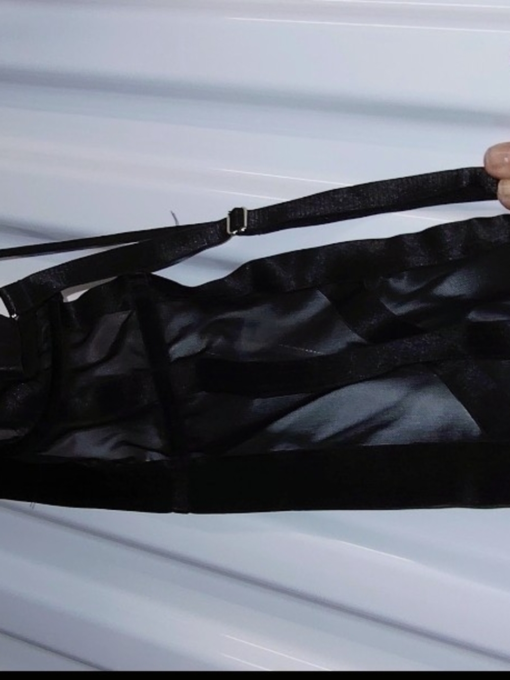 Plus-Size Black Strappy Underwire Bra with Harness Detailing - Picture 6 of 12